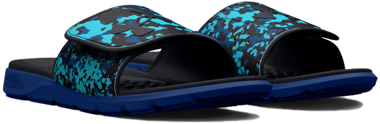 Under Armour Ignite Pro Graphic Strap Slide ''Camo Bleu Glacier''. 3026024-401 Lookbook Under Armour Ignite Pro Graphic Strap Slide ''Camo Bleu Glacier''. 3026024-401