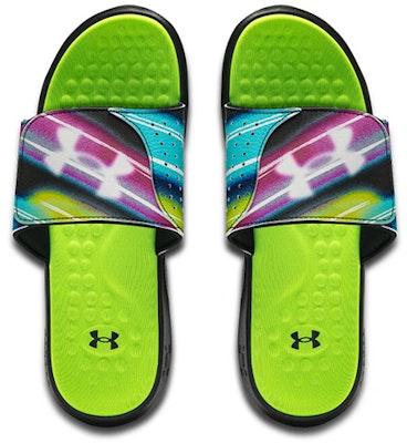 Under Armour Ignite Pro Graphic Strap Slide 'Holographic' 3026024-002 Shop Under Armour Ignite Pro Graphic Strap Slide 'Holographic' 3026024-002