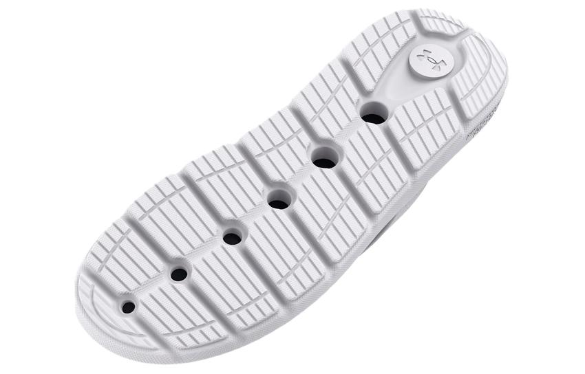 Shop UAイグナイト プロ サンダル (白/グレー) 3026026-100