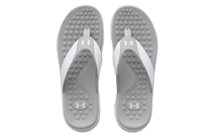 Shop Under Armour Ignite Pro Sandal 'White Halo Grey' 3026026-100
