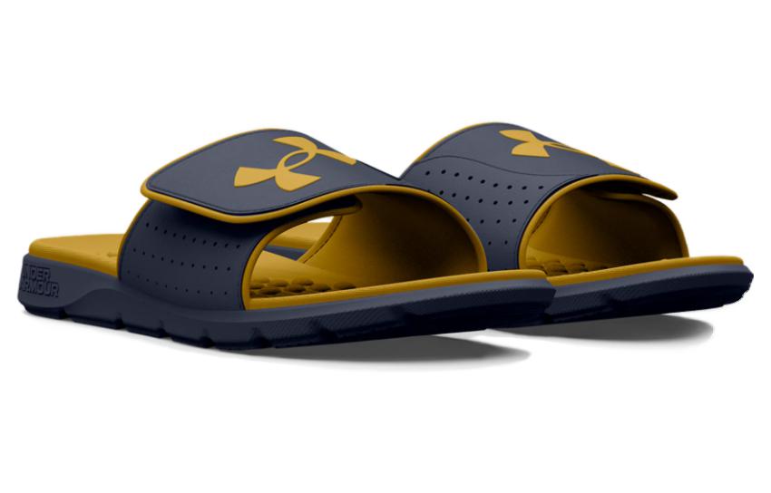 Lookbook Under Armour Ignite Pro Slide ''Downpour Grijs Geel'' 3026023-402
