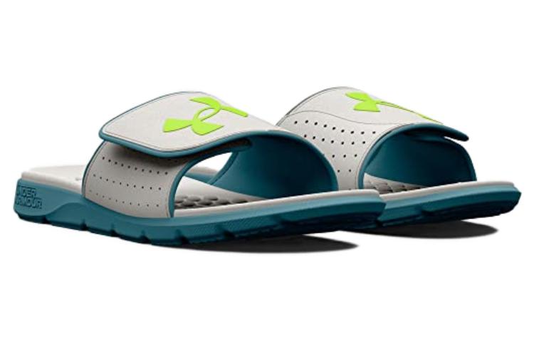 Lookbook Under Armour Ignite Pro Slide 'Gris Bruma Agua Tranquila' 3026023-102