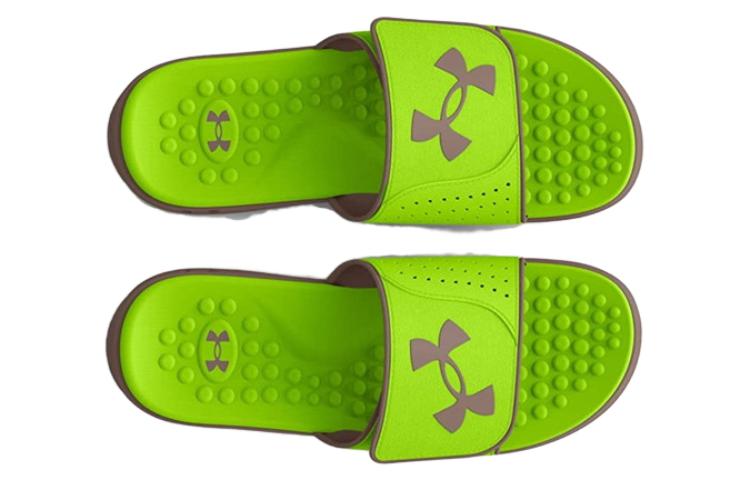 Shop Under Armour Ignite Pro Slide ''Lime Surge Sugar Cane'' Slippers 3026023-300