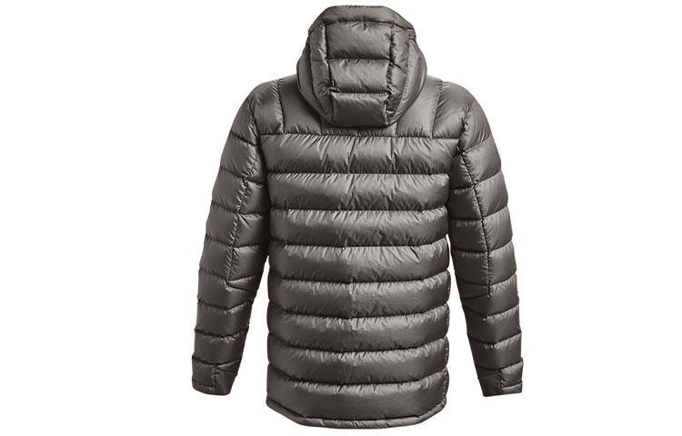 Lookbook Under Armour Impasse Ops Jaket Outdoor Waterproof Hooded Quilted Abu-Abu 1364889-066