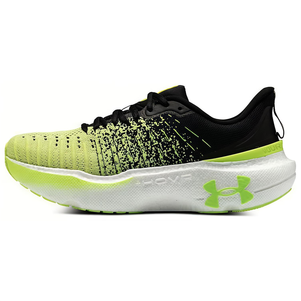 Under Armour Infinite Elite Black Yellow Breathable Running Training Shoes 3027189-002