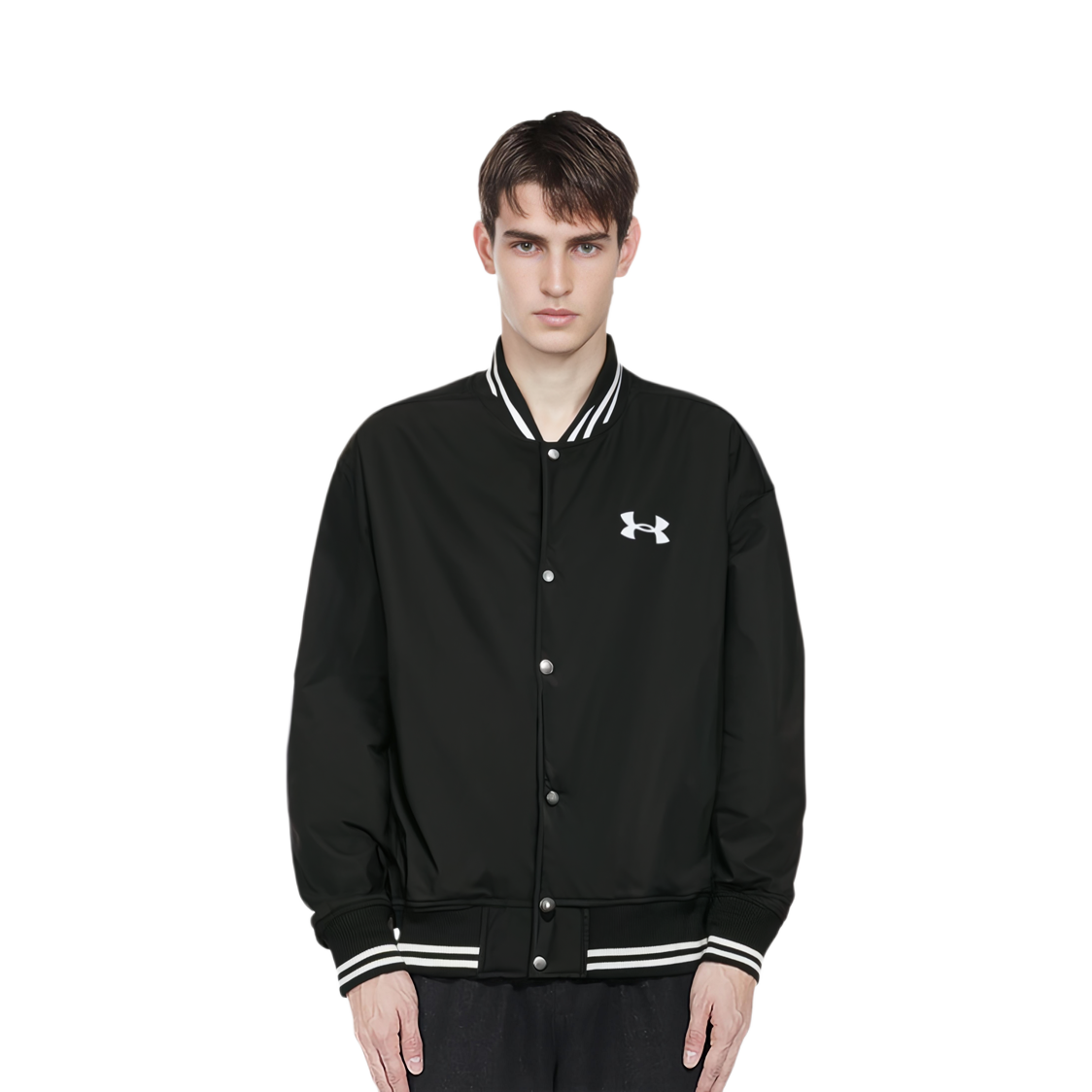 Shop Under Armour INS 黑色耐用休閒運動外套 男女適用 1389371-001