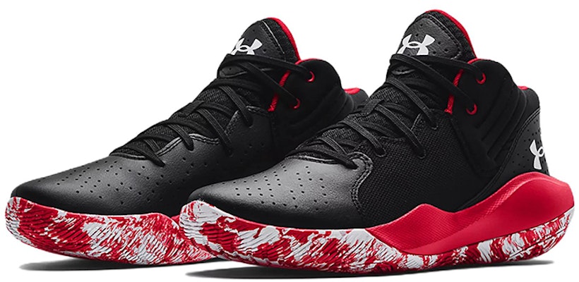 Under Armour Jet '21 'Bred' Sepatu Basket Pria 3024260-002 Lookbook Under Armour Jet '21 'Bred' Sepatu Basket Pria 3024260-002