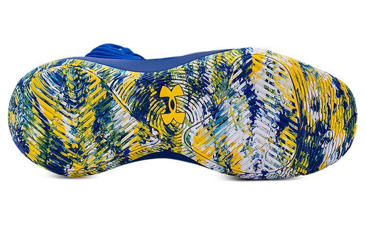 Shop Under Armour Jet '21 耐磨防滑 中筒籃球鞋 皇室藍