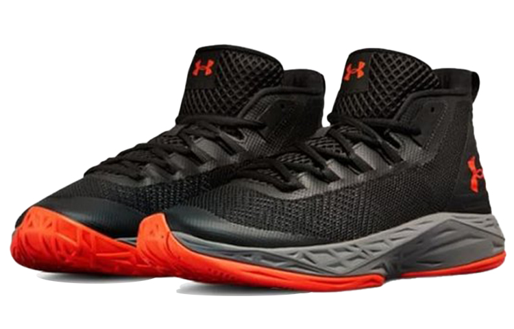 Lookbook Under Armour Jet Mid ''Zwart Oranje'' 3020623-002