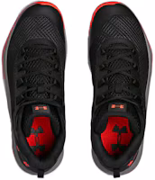 Shop Under Armour Jet 中幫減震防滑耐磨實戰籃球鞋 黑紅