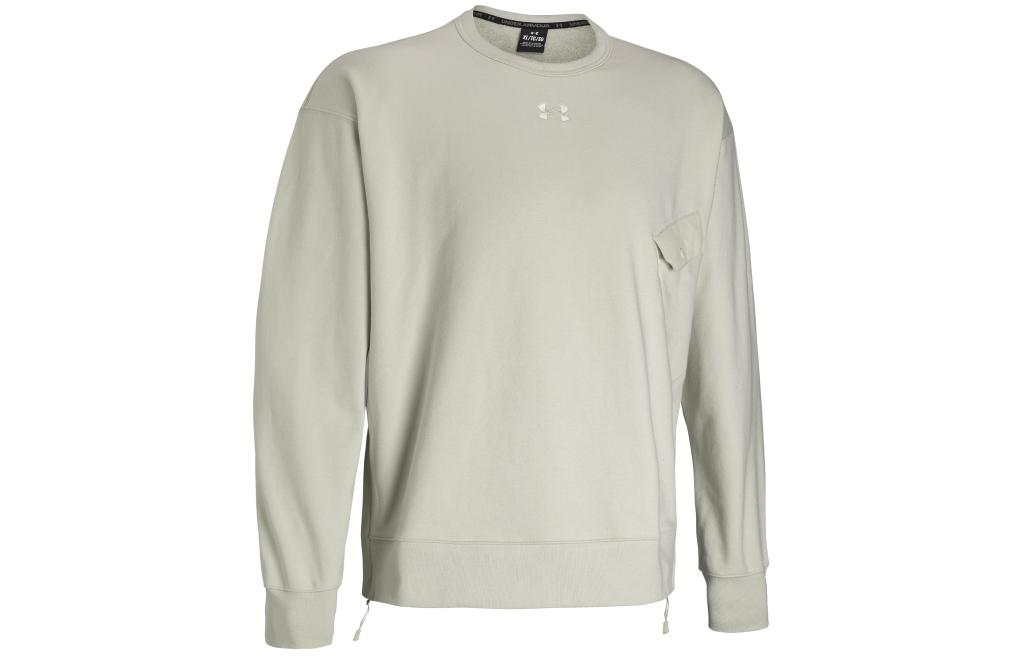 Order Under Armour L4L Elevated Fleece Crew Sweatshirt Pink Sand Grey 1387975-273