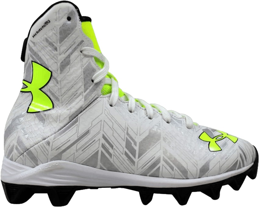 Grade School Under Armour LAX Highlight RM JR White Metallic