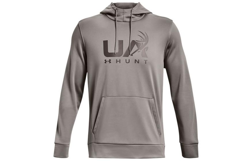Under Armour Letter Print Fleece Hunting Hoodie Gray 1375114-294