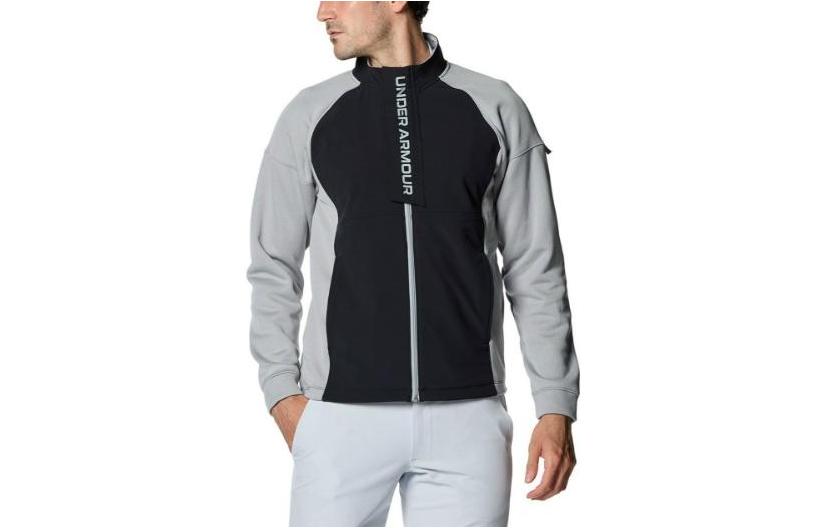Under Armour Letter Print Zip-Up Jacket - Grey 1381271-035