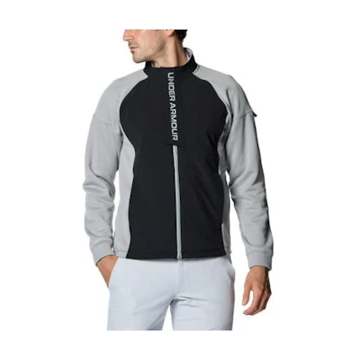 Under Armour Letter Print Zip-Up Jacket - Grey 1381271-035