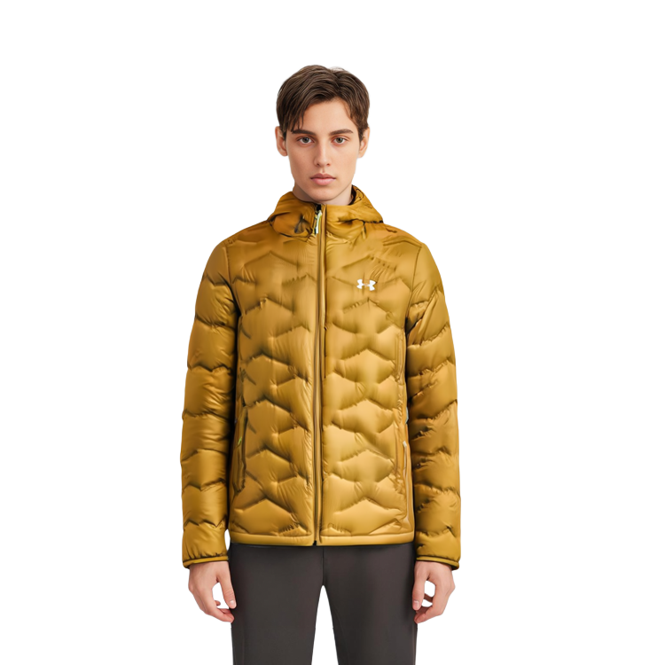 Cheap Under Armour Jaket Ringan Kuning Hoodie Musim Sejuk Lelaki. 1373461-782