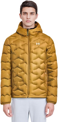 Under Armour Jaket Ringan Kuning Hoodie Musim Sejuk Lelaki. 1373461-782 2