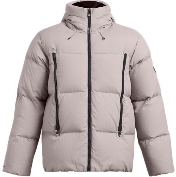under-armour-limitless-gray-hooded-down-jacket-warm-and-comfortable-1384641-015