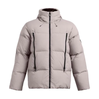 Under Armour Limitless Gray Hooded Down Jacket - Warm & Comfortable. 1384641-015