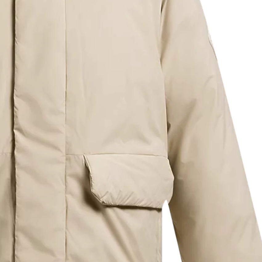 Sizing Under Armour Limitless Down SS Jaket Hoodie Puffer Kasual Khaki. 1384651-290