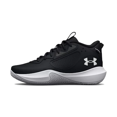UA Lockdown 6 Basketball Shoes 'Black White'