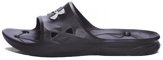 Under Armour Locker 3 Slides 'Black Silver' 1287325-001 Under Armour Locker 3 Slides 'Black Silver' 1287325-001