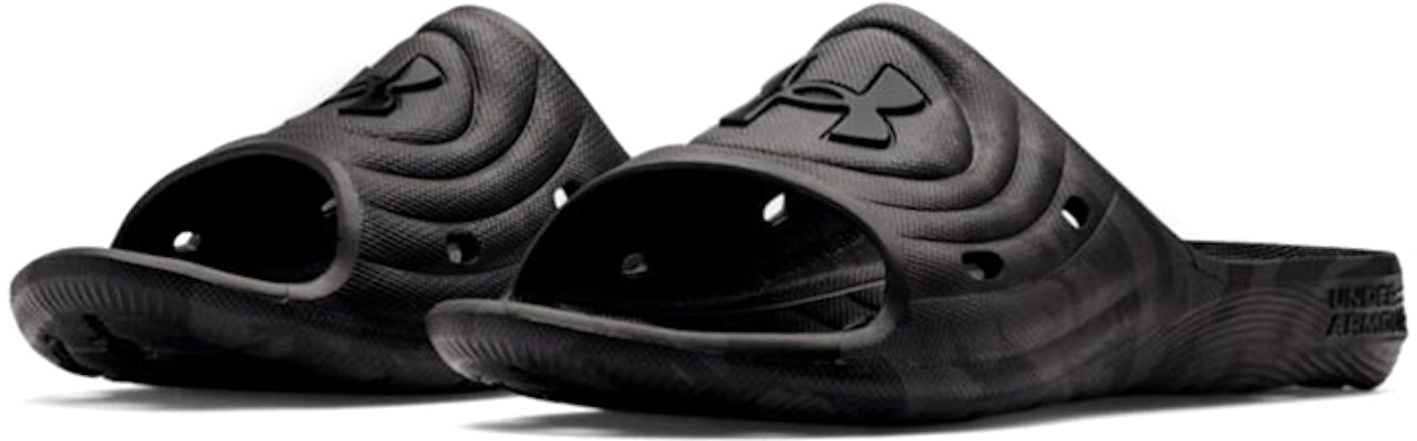 安德玛 Locker 凉拖鞋 '黑色喷射灰' 3024449-002 Lookbook 安德玛 Locker 凉拖鞋 '黑色喷射灰' 3024449-002