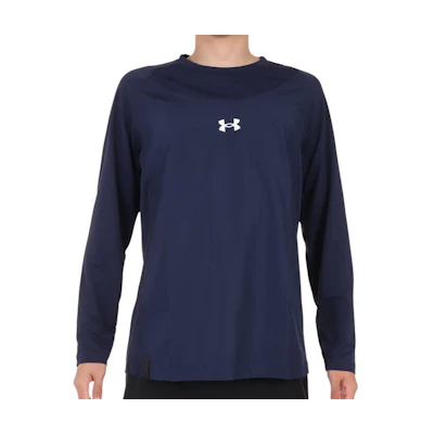 Under Armour Logo Crewneck Sweatshirt Blue - Casual Long Sleeve 1381254-410
