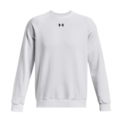 Under Armour Logo Crewneck Sweatshirt White Long Sleeve Casual Top 1379755-100