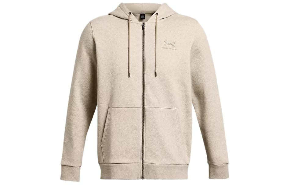 Under Armour Logo Embroidered Hooded Zip Jacket Highland Tan 1373881-203