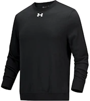 Under Armour Logo Graphic Knit Crewneck Training Sweatshirt Black 21600301-001 Under Armour Logo Graphic Knit Crewneck Training Sweatshirt Black 21600301-001