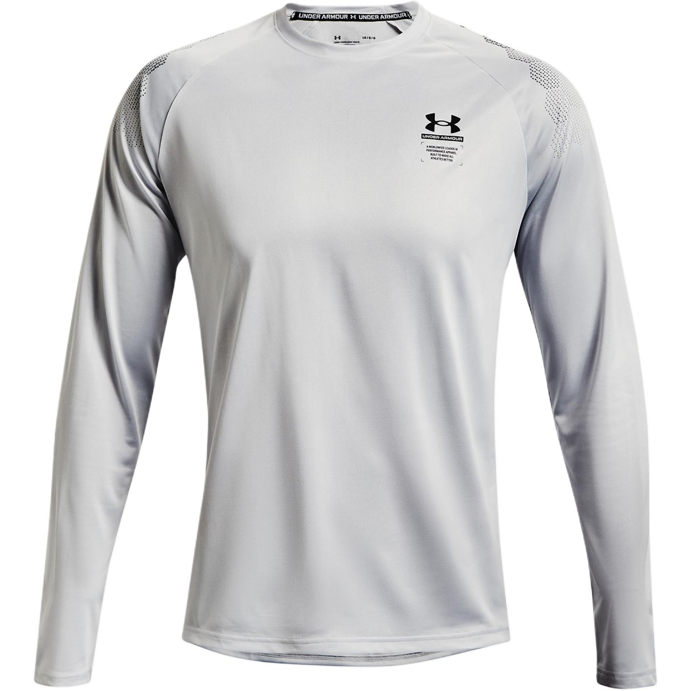 Under Armour Logo Print Crewneck Pullover Sweatshirt White 1370414-014