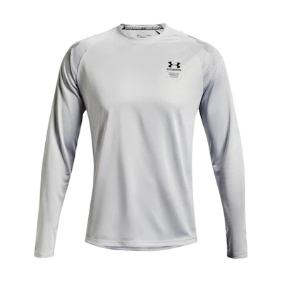 Under Armour Logo Print Crewneck Pullover Sweatshirt White 1370414-014