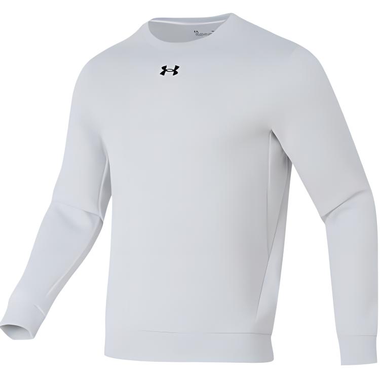 Under Armour Logo Print Crewneck Sweatshirt Grey Casual Sportswear 23600306-009