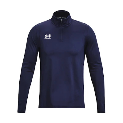 Under Armour Logo Print Stand Collar Navy Blue Long-Sleeve Sweatshirt 1379588-410