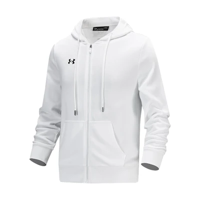 Under Armour Logo Print Training Knit Hoodie Jacket - White 21600305-100