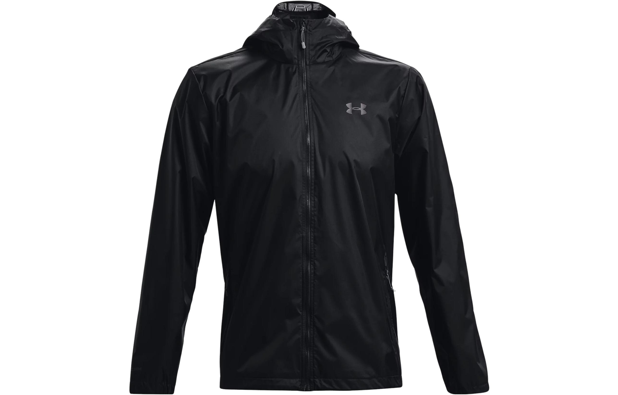 Under Armour Logo Print Zip-Up Hoodie Jacket Black 1321439-002 圖 2