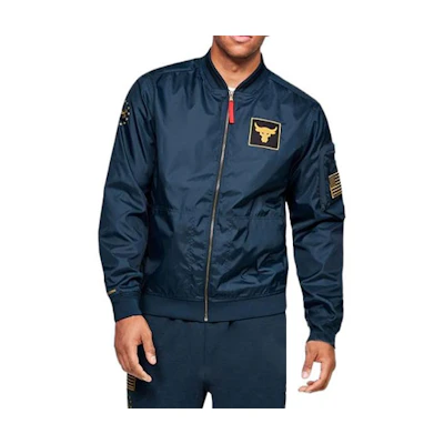 Under Armour Logo Print Zip-Up Jacket Blue 1350992-408