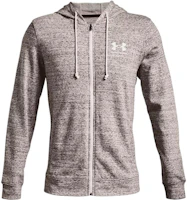 Under Armour Logo Print Zip Hoodie Jacket - Agate White 1370409-112 Under Armour Logo Print Zip Hoodie Jacket - Agate White 1370409-112