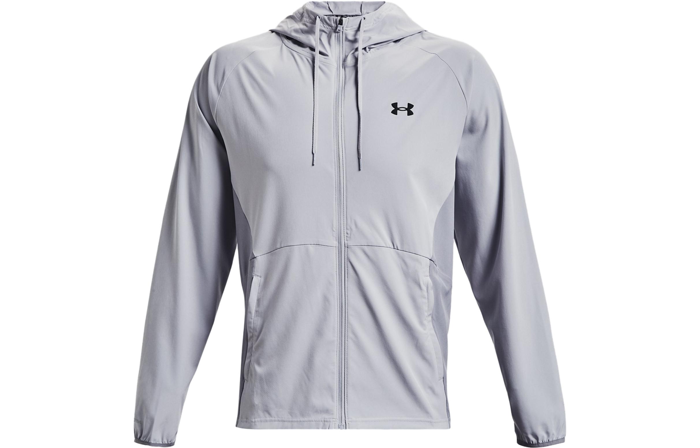 Under Armour Logo Printed Hoodie Jacket Grey 1369736-011