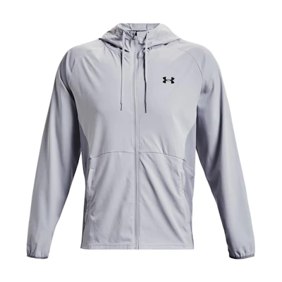 Under Armour Logo Printed Hoodie Jacket Grey 1369736-011