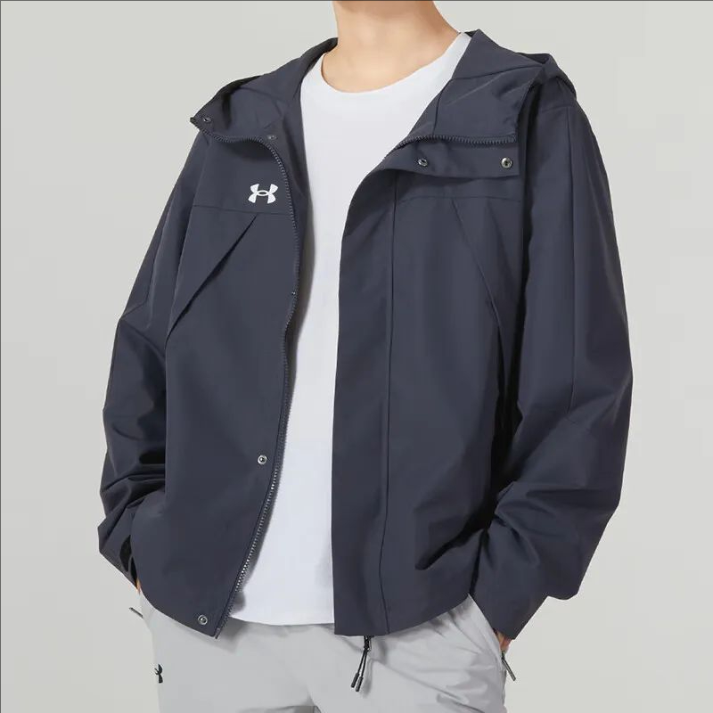 Purchase Under Armour Jaket Hoodie Lari Pria Abu + Hadiah Kalung 23600401-013-PACK