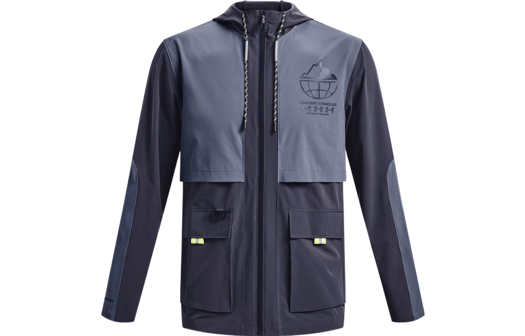 Under Armour Logo Zip Pullover Hoodie Jacket - Forged Purple 1374542-558