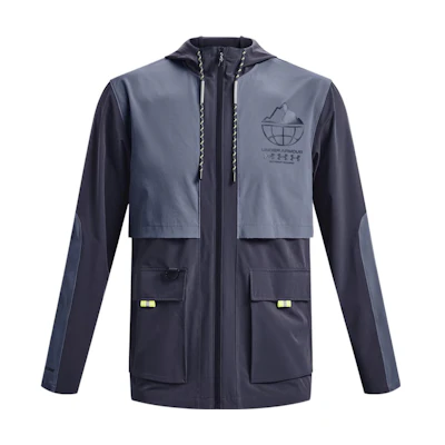 Under Armour Logo Zip Pullover Hoodie Jacket - Forged Purple 1374542-558