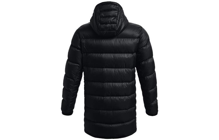 Lookbook Under Armour Jaket Hoodie Panjang Hitam Puffer Latihan Musim Dingin 1364902-001