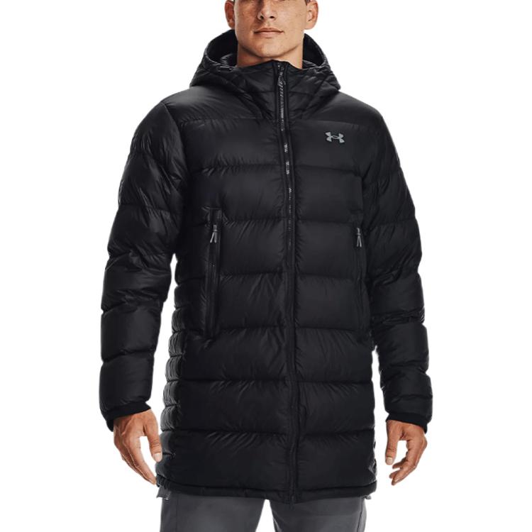 Details for Under Armour Jaket Hoodie Panjang Hitam Puffer Latihan Musim Dingin 1364902-001