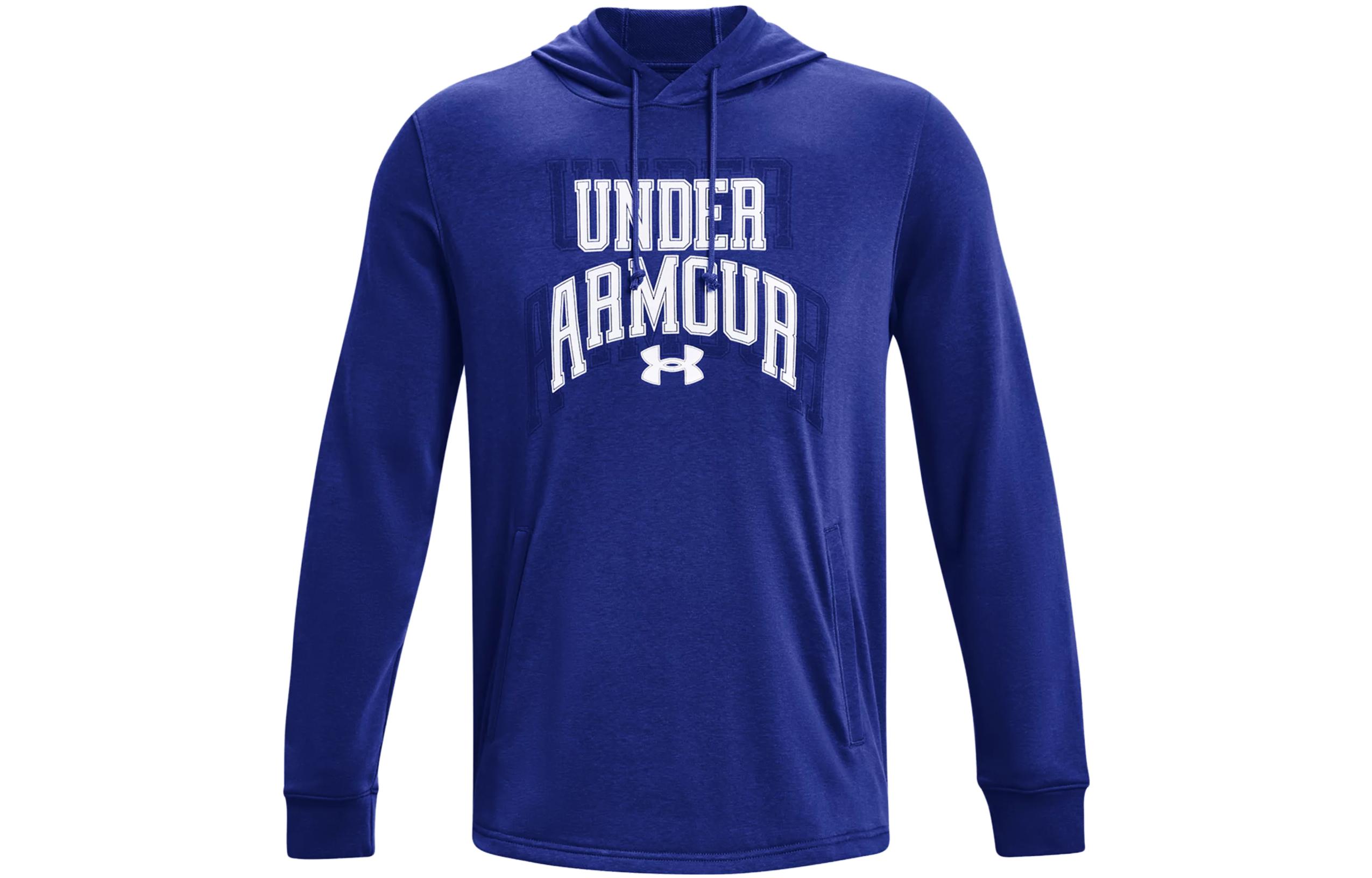 Under Armour Loose Fit Retro Hoodie Blue Long Sleeve 1379766-400