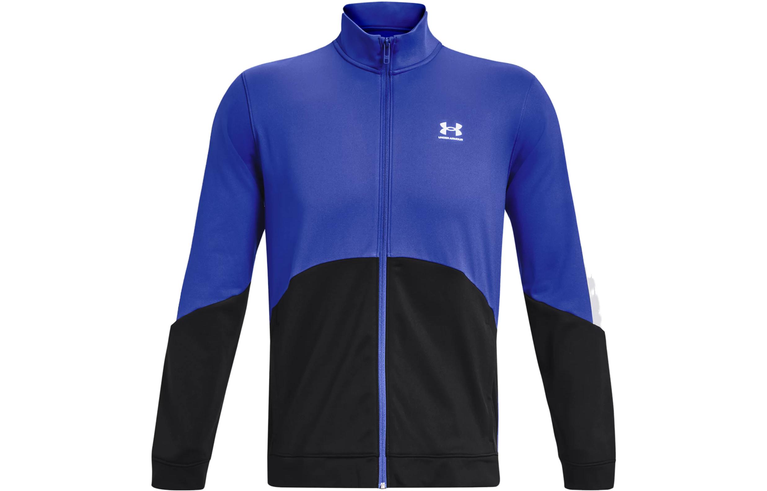 Under Armour Loose Fit Zip-Up Letter Print Jacket - Blue 1373791-400