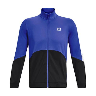 Under Armour Loose Fit Zip-Up Letter Print Jacket - Blue 1373791-400