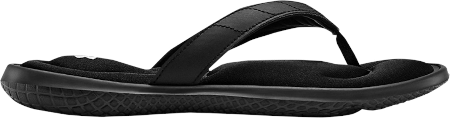Women Under Armour Marbella 7 Sandal Black White 3022723 001